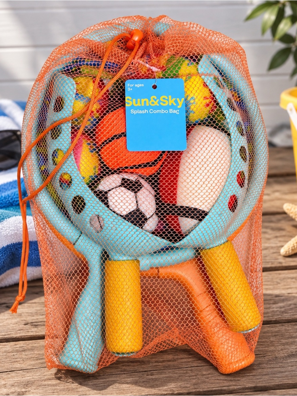 Kids Splash Combo Bag - Orange/Turquoise